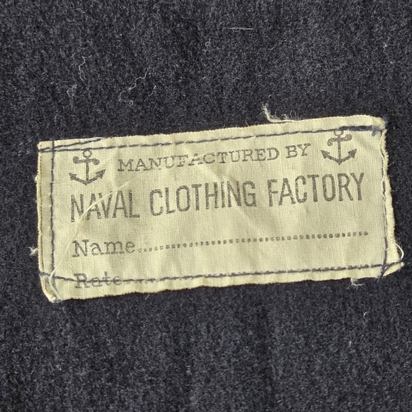 Vintage WWII US Navy Wool Quartermaster Petty Officer Uniform Sailor Black Small - Picture 17 of 17